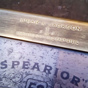 Spear & Jackson No52   spine stamp