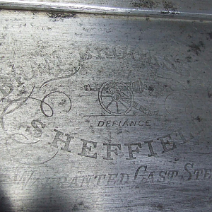 Abraham Brooksbank saw plate etch